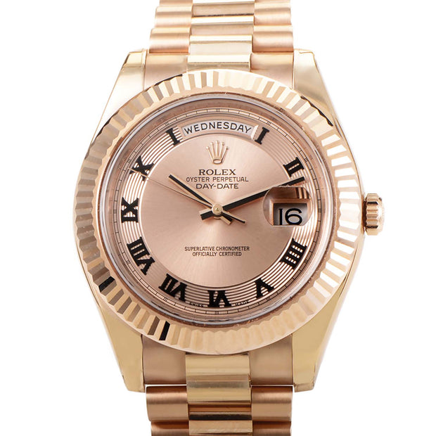 Rolex Day-Date 41 Rose Gold Pink Dial 218235