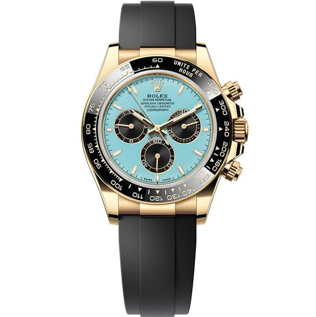 Rolex Daytona 126518LN Yellow Gold Oyster-flex Tiffany Blue Dial