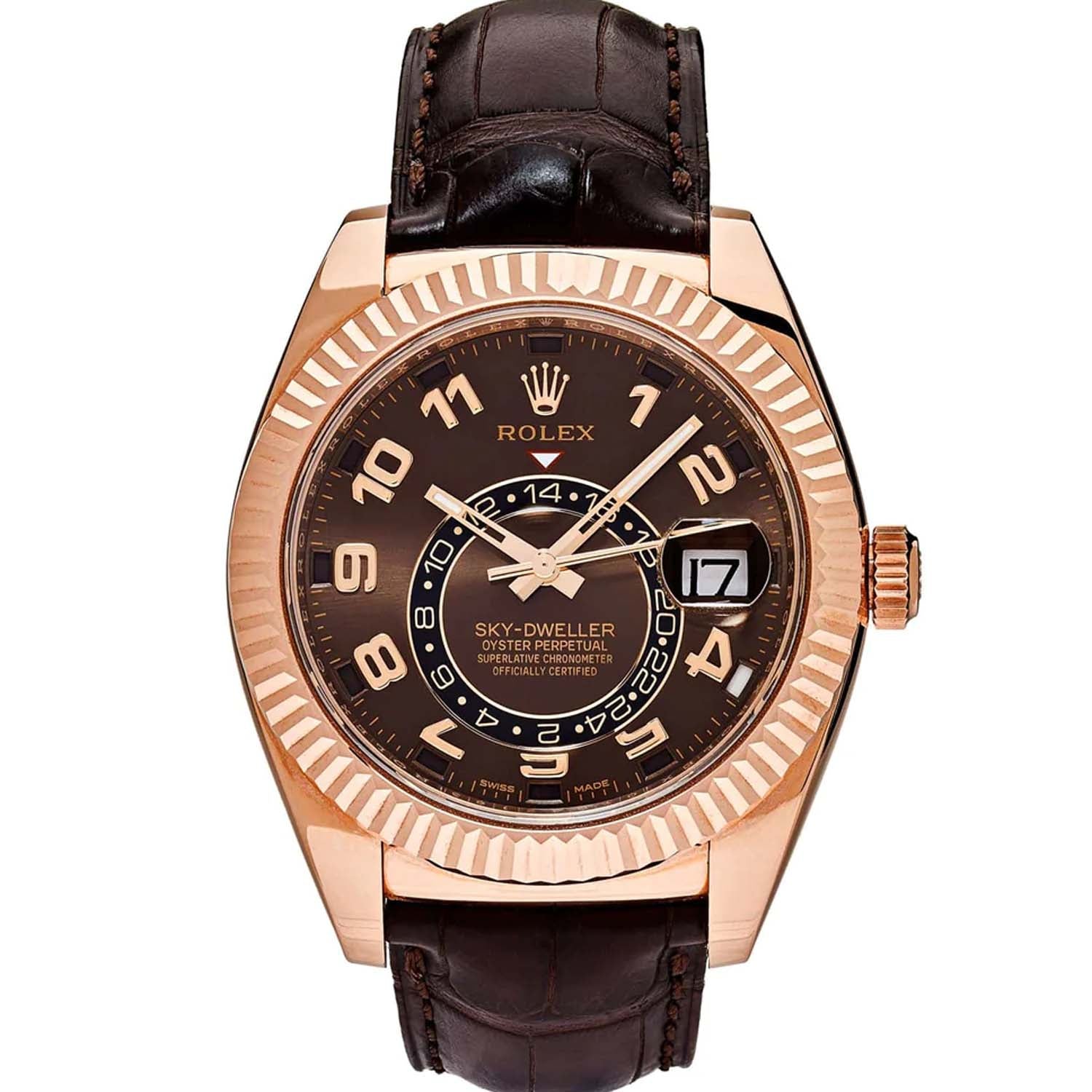 Rolex sky dweller everose gold clearance price