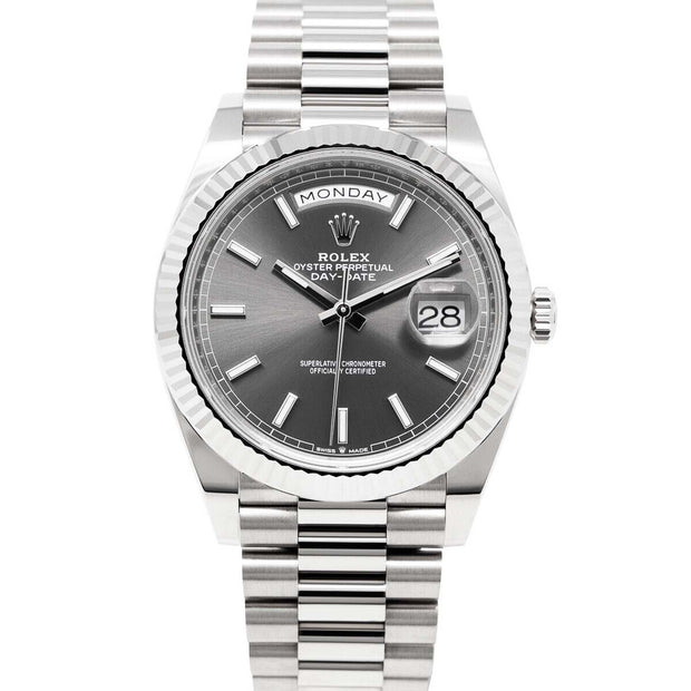 Rolex Day-Date 40 White Gold Slate Dial 228239