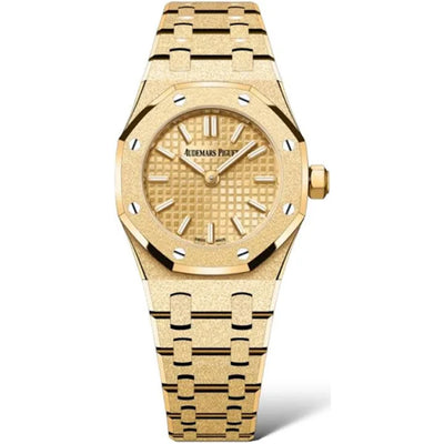 Audemars Piguet Royal Oak Mini Frosted Gold Quartz 23mm Gold Dial 67630BA