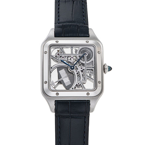 Cartier Santos Dumont Skeleton 31mm Openworked Dial WHSA0032