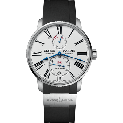 Ulysse Nardin Marine Torpilleur 42mm 1183-310-3/40 White Lacquered Dial