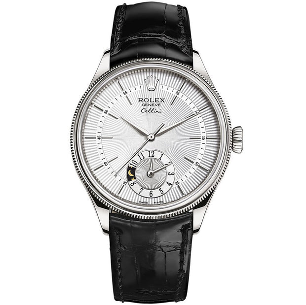 Rolex Cellini Dual Time 39mm 50529 White Dial