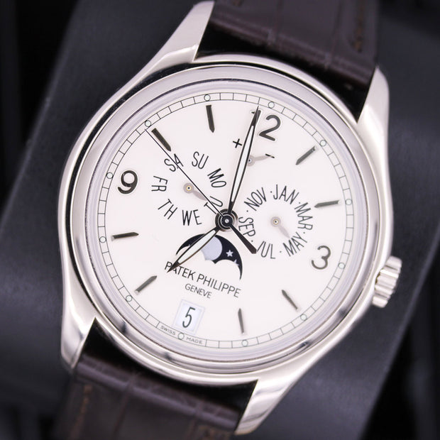 Patek Philippe Annual Calendar Complication 39mm 5146G Silver Dial Pre-Owned