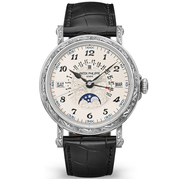 Patek Philippe Grand Complications Perpetual Calendar Moon Phase 38mm 5160G-500G Silver Dial
