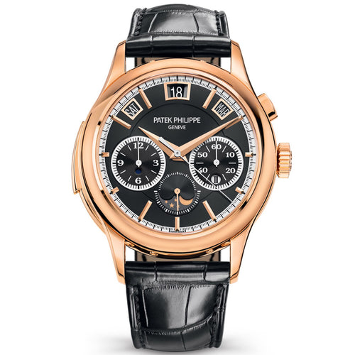 Patek Philippe Grand Complications Minute Repeater / Perpetual Calendar / Chronograph 42mm 5208R Black Dial