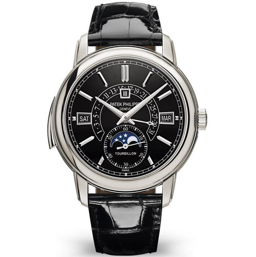 Patek Philippe Grand Complications Tourbillon Perpetual Calendar / Minute Repeater 40mm 5316P Black Enamel Dial