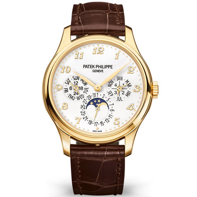 Patek Philippe Extra-Thin Grand Complications Perpetual Calendar Moon Phase 39mm 5327J White Dial - First Class Timepieces