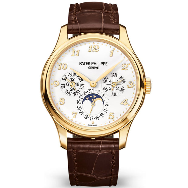 Patek Philippe Extra-Thin Grand Complications Perpetual Calendar Moon Phase 39mm 5327J White Dial - First Class Timepieces