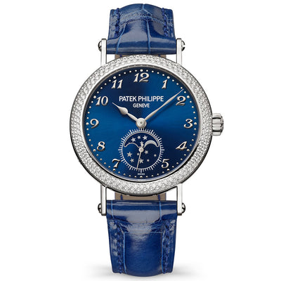 Patek Philippe Complications Moon Phases 33mm 7121/200G-001 Blue Dial
