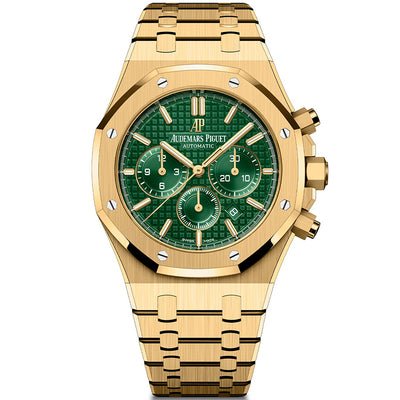 yellow gold ap royal oak chronograph