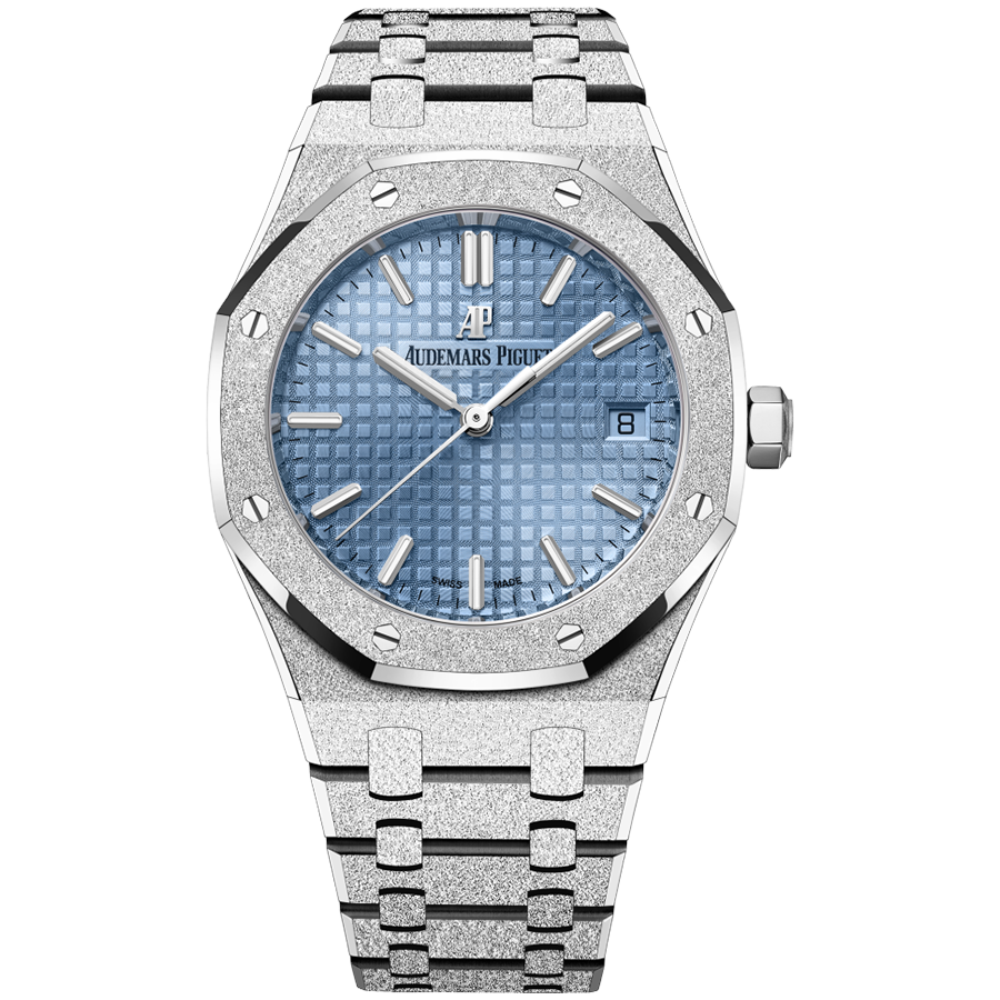 Audemars Piguet Royal Oak Frost Gold Selfwinding 34mm  Light Blue Dial