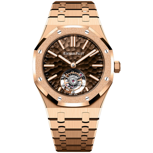 Audemars Piguet Royal Oak Selfwinding Flying Tourbillon 41mm 26730OR.GG.1320OR.01 Brown Dimpled Dial