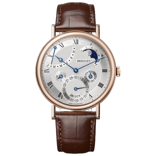 Breguet Classique 39mm 7327BR/11/9VU Silver Roman Dial