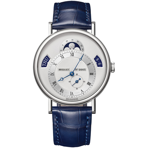 Breguet Classique 39mm 7337BB/12/9VU Silver Roman Dial