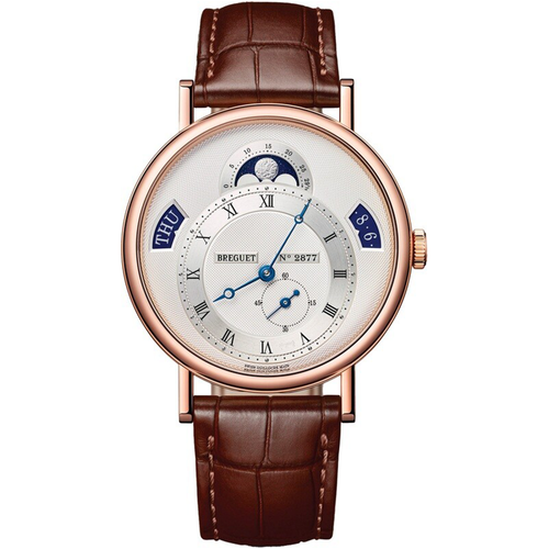 Breguet Classique 39mm 7337BR/12/9VU Silver Roman Dial