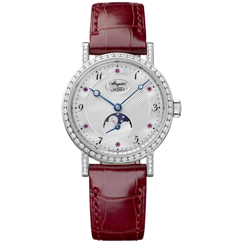 Breguet Classique Limited Edition 30mm 9085BB/5R/964/DD00 Diamond Bezel Silver Dial