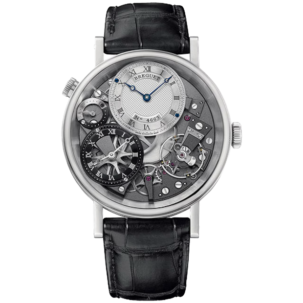 Breguet Tradition 40mm 7067BB/G1/9W6 Openworked/Silver Roman Dial