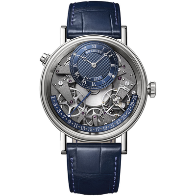 Breguet Tradition 40mm 7597BB/GY/9WU Openworked/Blue Roman Dial