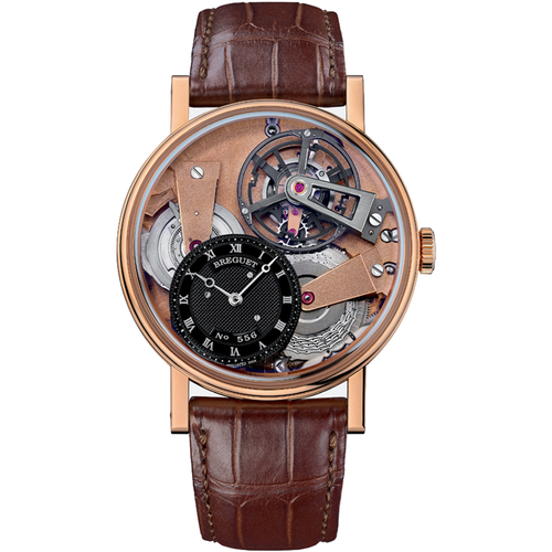 Breguet Tradition 41mm 7047BR/R9/9ZU Openworked/ Black Roman Dial