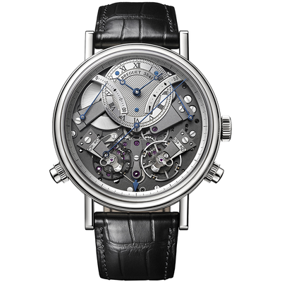 Breguet Tradition 44mm 7077BB/G1/9XV Openworked/Silver Roman Dial