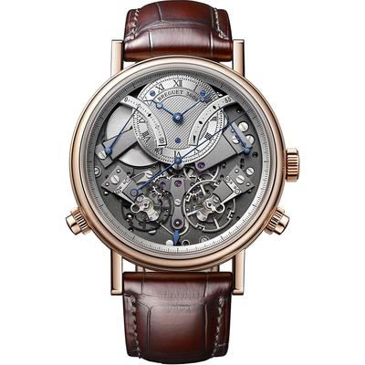 Breguet Tradition 44mm 7077BR/G1/9XV Openworked/Silver Roman Dial