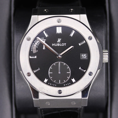 Hublot Classic Fusion 45mm 516.NX.1470.LR Black Dial Pre-Owned