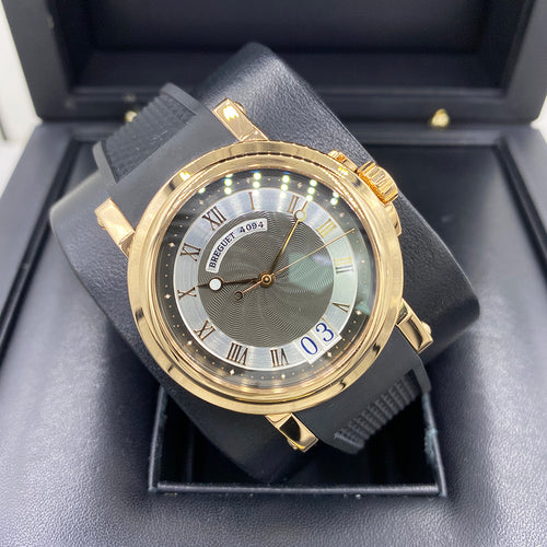 Breguet Marine 39mm 5817/BRZ-25V8 Silver/Black Dial Pre-Owned