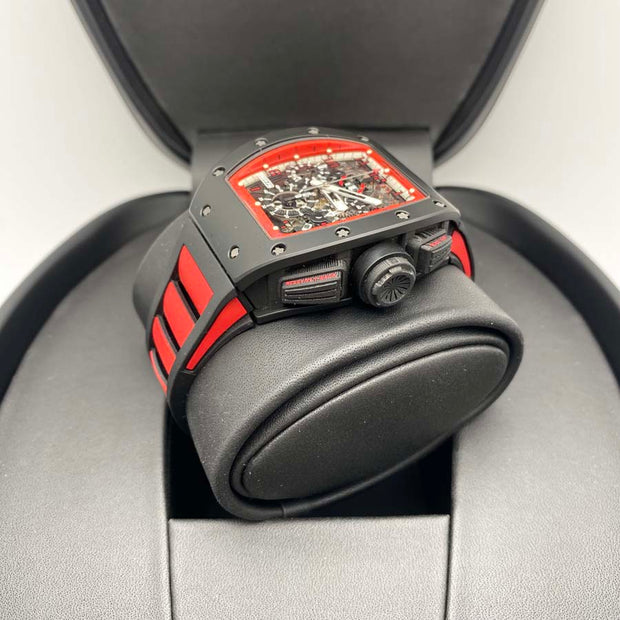 Richard Mille Chronograph RM11-FM Felipe Massa Midnight Fire Carbon 50mm Openworked Dial Pre-Owned