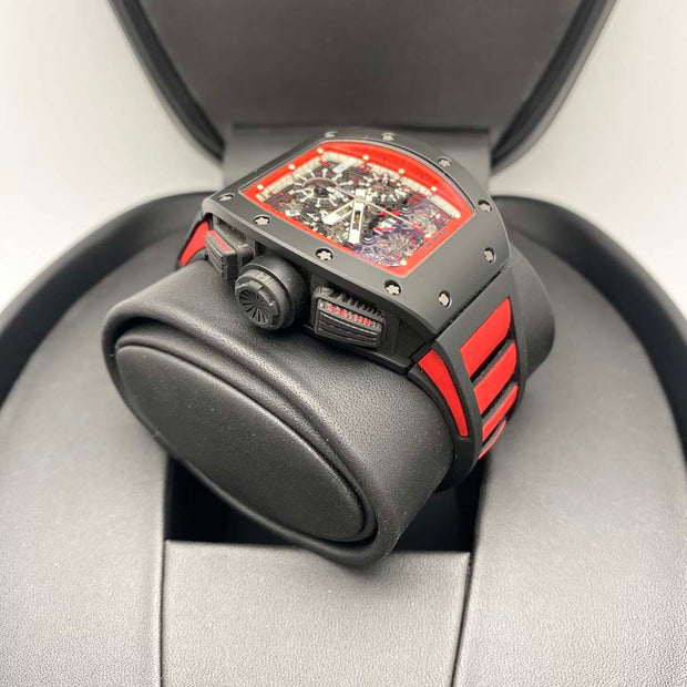 Richard Mille Chronograph RM11-FM Felipe Massa Midnight Fire Carbon 50mm Openworked Dial Pre-Owned