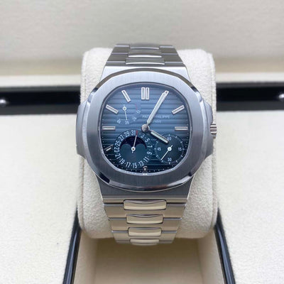 Patek Philippe Nautilus Moon Phases 40mm 5712/1A Blue Dial Geneva Sealed Pre-Owned
