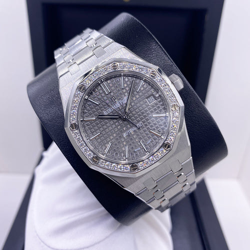 Audemars Piguet Royal Oak 37mm 15451ST.ZZ.1256ST.02 Grey Dial Pre-Owned