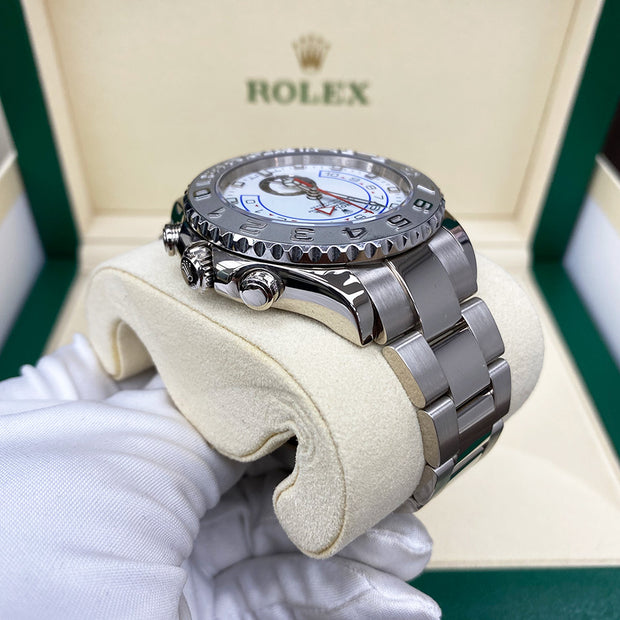 Rolex Yacht-Master II 44mm White Gold 116689 White Dial Pre-Owned