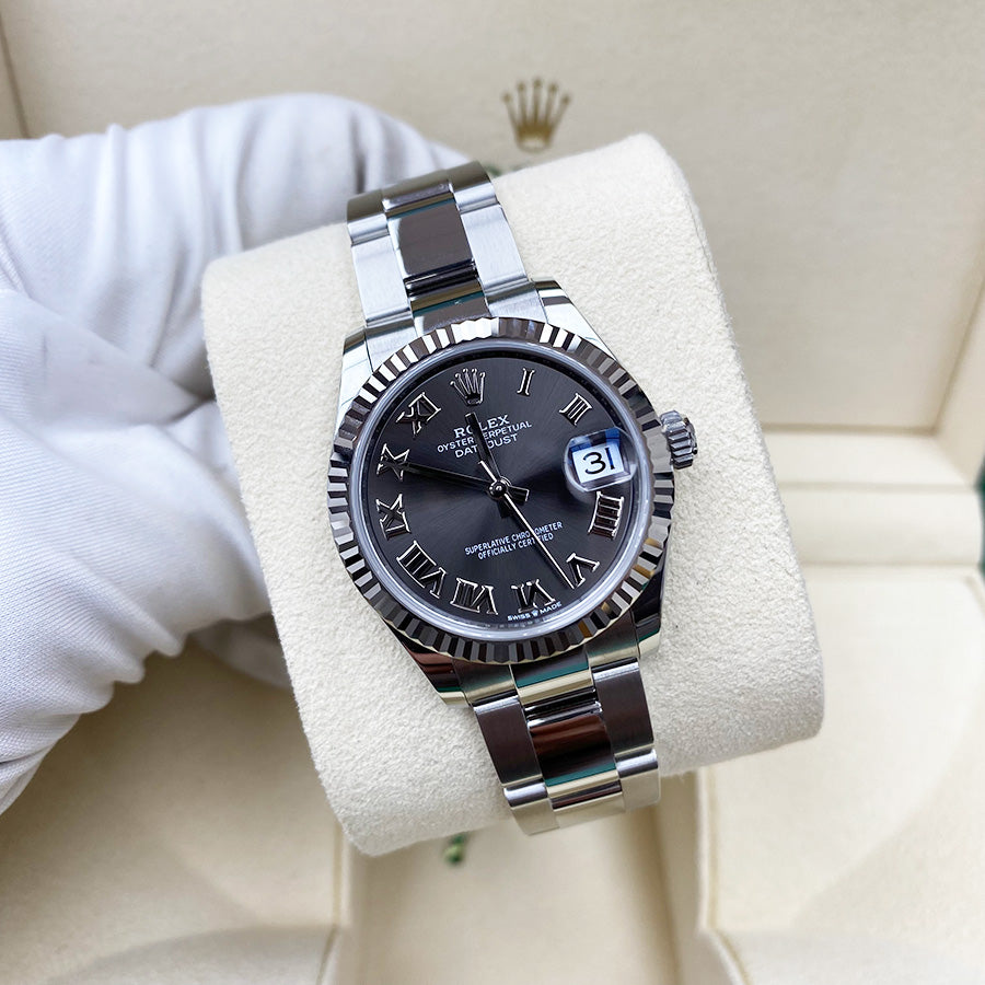 Buy Rolex Datejust 31mm Grey Roman Dial Watch | 278274 | FCT