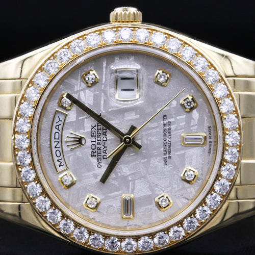 Rolex Day-Date 39mm Pearlmaster 18948 Meteorite Dial Pre-Owned