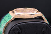 Audemars Piguet Royal Oak Frosted 33mm 67653OR Pink Dial - First Class Timepieces