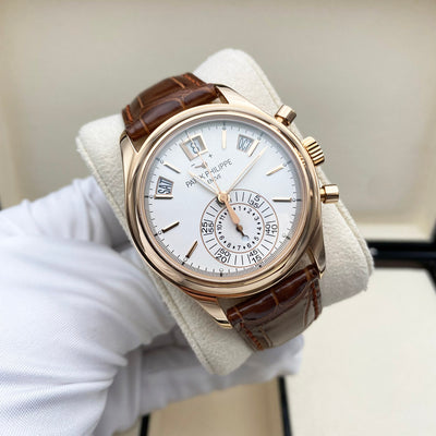 Patek Philippe Annual Calendar Chronograph Complication 40mm 5960R-011 White Dial Pre-Owned
