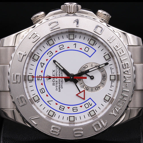 Rolex Yacht-Master II 44mm White Gold 116689 White Dial Pre-Owned