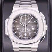 Patek Philippe Nautilus Travel Time Chronograph 40mm 5990/1A Black Dial Pre-Owned