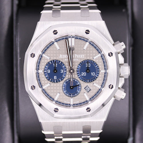 Audemars Piguet Royal Oak Chronograph 41mm 26331ST Grey Platinum/Titanium Swapped In Dial Pre-Owned