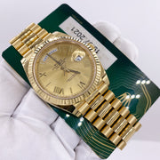 Rolex Day-Date 40 228238 Fluted Bezel Champagne Dial