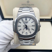 Patek Philippe Nautilus Annual Calendar Moon Phase 40mm 5726-1A White Dial Pre-Owned