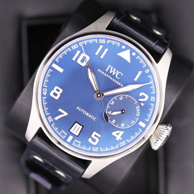 Iwc big pilot sale blue dial