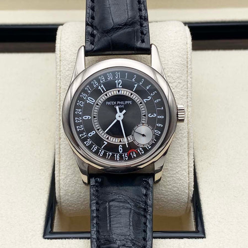 Patek Philippe Calatrava 39mm 6000G Grey Dial Pre-Owned