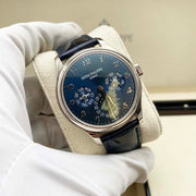 Patek Philippe Extra-Thin Grand Complications Perpetual Calendar Moon Phase 39mm 5327G Blue Dial