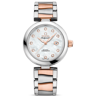 Omega De Ville Ladymatic Co-Axial Chronometer 34mm 425.20.34.20.55.004 Mother Of Pearl