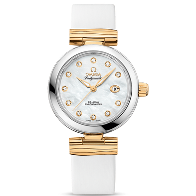 Omega De Ville Ladymatic Co-Axial Chronometer 34mm 425.22.34.20.55.003 Mother Of Pearl