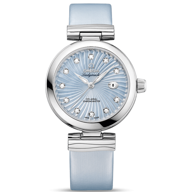 Omega De Ville Ladymatic Co-Axial Chronometer 34mm 425.32.34.20.57.002 Blue Dial