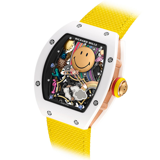Richard Mille RM88 Limited Edition Titanium Overworked Smiley Dial